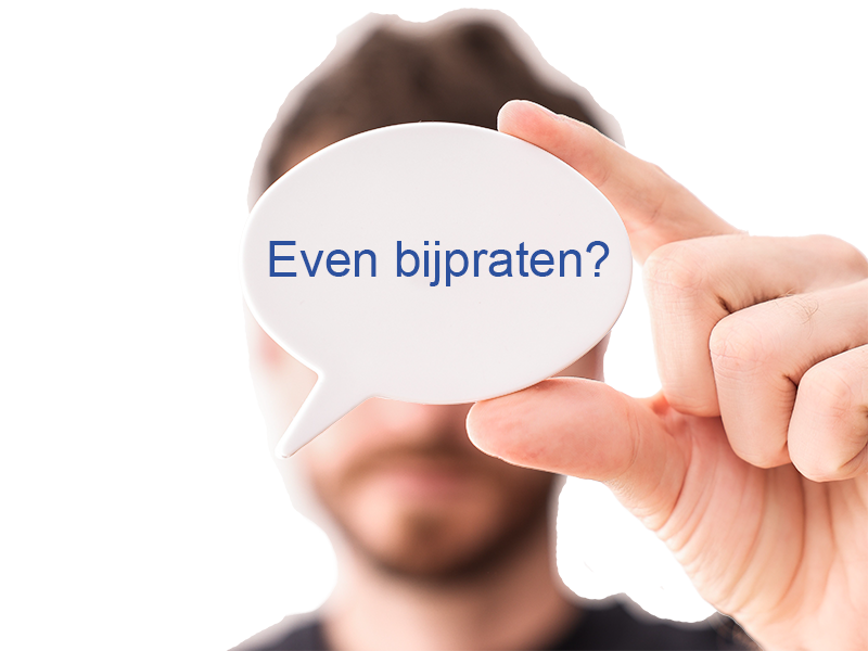 Even bijpraten?